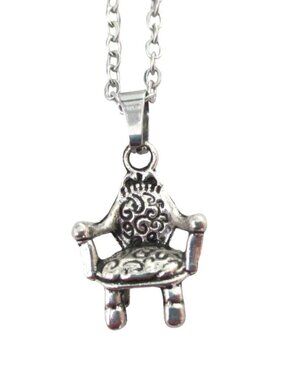 New Vintage-Style Chair Pendant Necklace With 18" Stainless Chain